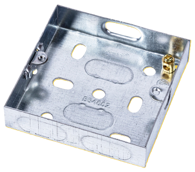 EPD NIGLON 16mm Steel 1 Gang  Back BOX